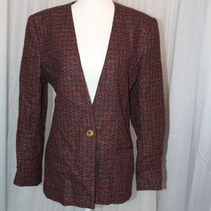 Country Suburbans Magenta Boucle Blazer